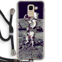 Spaceman: Samsung Galaxy J6 (2018) Transparant Hoesje met koord
