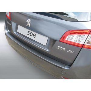 Bumper beschermer passend voor Peugeot 508 SW 2011- Zwart GRRBP524