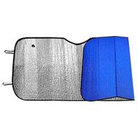 Auto zonnescherm - blauw - aluminium - L70 x B150 cm - thumbnail