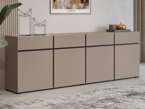 Dressoir CROSSAIR 4 deuren 4 lades taupe