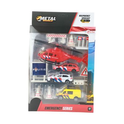 Toi-Toys Hulpdiensten metaal met accessoires