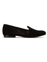 Blue Bird Shoes perforated suede loafers - Noir - thumbnail