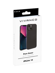 Vivanco Pure Backcover Apple iPhone 13 Zwart Inductieve lading, Stootbestendig