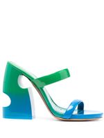 Off-White sandales Shade Meteor Block 120 mm - Bleu Off-White sandales Shade Meteor Block 120 mm - Bleu