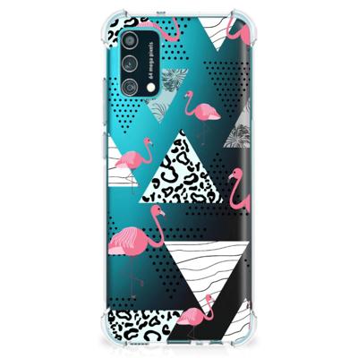 Samsung Galaxy M02s | A02s Case Anti-shock Flamingo Triangle