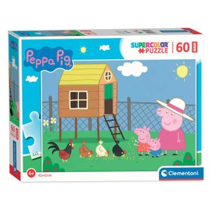 Clementoni maxi puzzel - peppa pig, 60st.