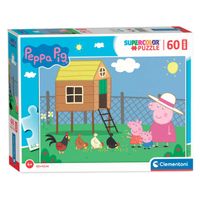 Clementoni maxi puzzel - peppa pig, 60st.