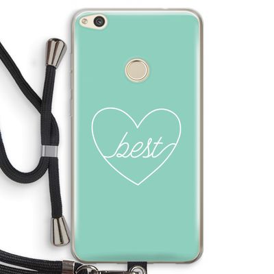 Best heart pastel: Huawei Ascend P8 Lite (2017) Transparant Hoesje met koord