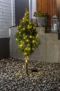 Konstsmide 3728-103 Micro-lichtketting Binnen/buiten werkt op batterijen Aantal lampen 80 LED Warmwit