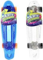 Toi-Toys skateboard met licht 55cm (incl. usb naar micro usb snoer) tot 50 kg