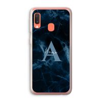 Midnight Marble: Samsung Galaxy A20e Transparant Hoesje