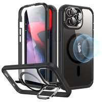 iPhone 15 Pro Max ESR Armor Tough Kickstand HaloLock MagSafe Case - Black / Clear - thumbnail