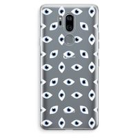 Eyes pattern: LG G7 Thinq Transparant Hoesje