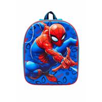 Spiderman 3D jongens rood blauw rugzak 30x25x9 - thumbnail