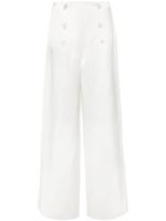 Ralph Lauren Collection pantalon en satin à coupe ample - Blanc