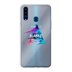 Abstract Spectrum: Samsung Galaxy A20s Transparant Hoesje