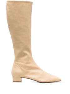 BY FAR bottes Edie Kraft 30 mm en cuir Nappa - Tons neutres