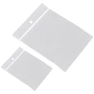 200x Gripzakjes/verpakkingszakjes 55 x 65 mm en 70 x 100 mm   -