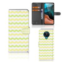 Xiaomi Poco F2 Pro | Telefoon Hoesje | Waves Yellow | Portemonnee hoesje