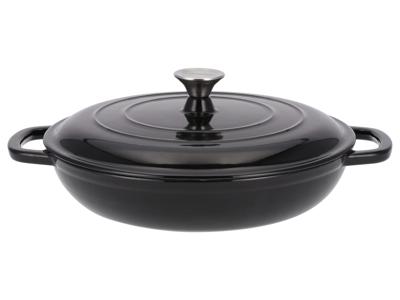 SILVERCREST Gietijzeren pan 30 cm 3,7 L (Zwart)