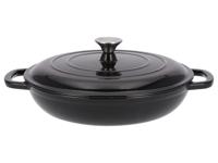 SILVERCREST Gietijzeren pan 30 cm 3,7 L (Zwart)