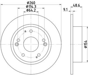 Remschijf Gecoat 55276PRO 8DD355117091