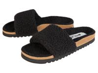 esmara Dames pluche slippers (41, Zwart)