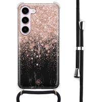 Samsung Galaxy S23 hoesje met koord - Marmer twist