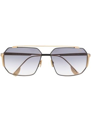 Cazal lunettes de soleil Mod. 755 à monture géométrique - Or
