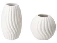 LIVARNO Set van 2 vazen (Wit)