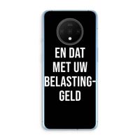 Belastinggeld - Zwart: OnePlus 7T Transparant Hoesje