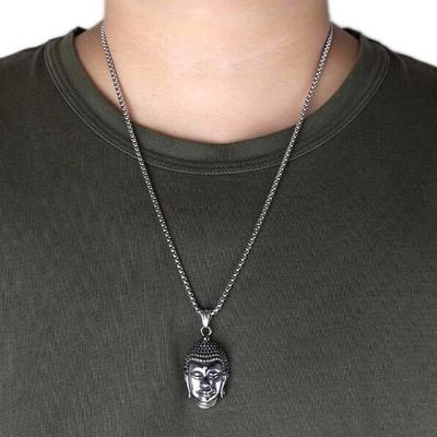Di Lusso ketting met boeddha (zilver) Di Lusso ketting met boeddha (zilver)