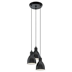 EGLO Priddy hangende plafondverlichting Flexibele montage E27 Zwart, Wit