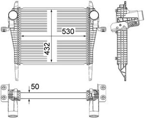 Intercooler, inlaatluchtkoeler CI37000P