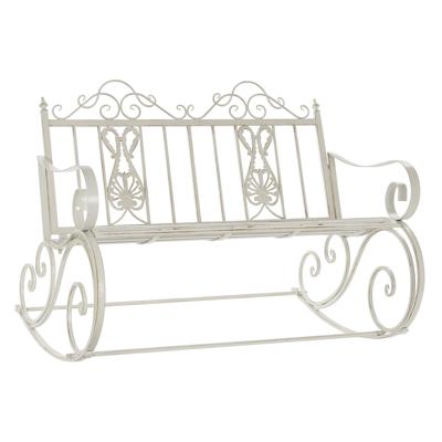 Schommelstoel DKD Home Decor Metaal Aluminium Wit (118 x 90 x 92 cm)
