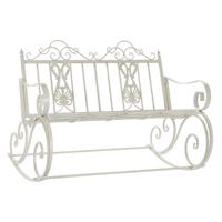 Schommelstoel DKD Home Decor Metaal Aluminium Wit (118 x 90 x 92 cm)