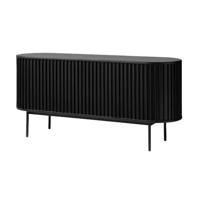 Olivine Redmer Houten Sideboard met Schuifdeuren - B 160 cm - Zwart