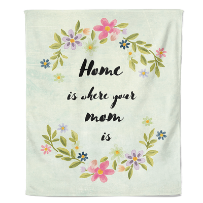 Fleecedeken Moederdag - Home is - Pillow Buddies