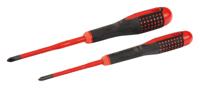 Bahco Schroevendraaierset ERGO™ | geïsoleerd | VDE | driecomponentengreep | smal blad | Phillips - 2-delig - BE-9891SL