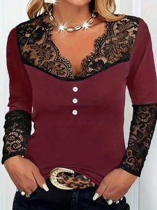 Lace Regular Fit Elegant T-Shirt