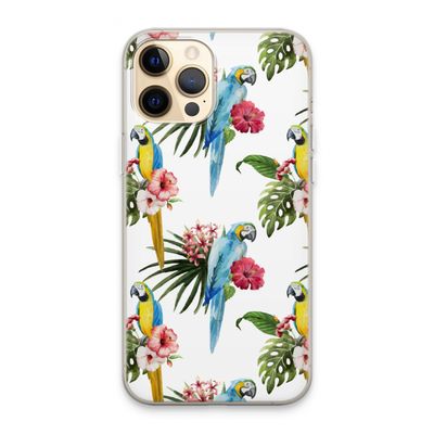 Kleurrijke papegaaien: iPhone 13 Pro Max Transparant Hoesje