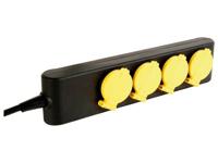 4-voudige stekkerdoos ip44 penaarde - Velleman