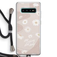 Daydreaming becomes reality: Samsung Galaxy S10 Plus Transparant Hoesje met koord