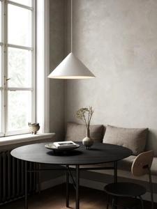 WItte hanglamp groot &apos;Nono&apos; E27 fitting rond 49 cm DFTP