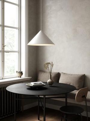 WItte hanglamp groot &apos;Nono&apos; E27 fitting rond 49 cm DFTP