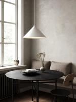 WItte hanglamp groot &apos;Nono&apos; E27 fitting rond 49 cm DFTP