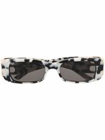 Balenciaga Eyewear lunettes de soleil Dynasty à monture rectangulaire - Blanc - thumbnail