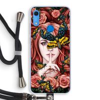 Lady Moth: Huawei Y6s Transparant Hoesje met koord Lady Moth: Huawei Y6s Transparant Hoesje met koord