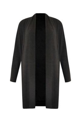 Yoek Vest met shawlkraag MELEE | Grijs | Maat 58/60