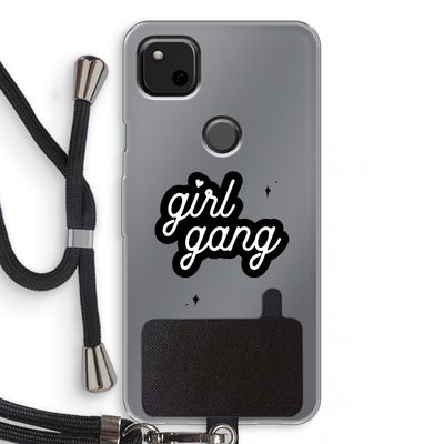 Girl Gang: Pixel 4a Transparant Hoesje met koord